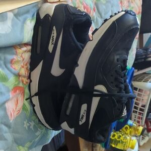 Nike Kids Black and White Air Max Sneakers